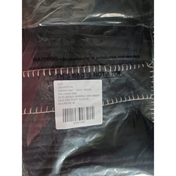 Anthropologie Quilted Puff-Sleeve Jacket - Size Medium - New - Picture 5 of 5